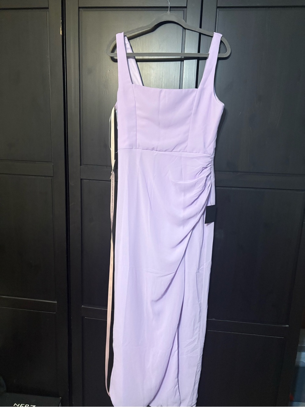 NEW WITH TAG Lulus Glamorous Disposition Lavender Ruched Maxi Dress Size Large